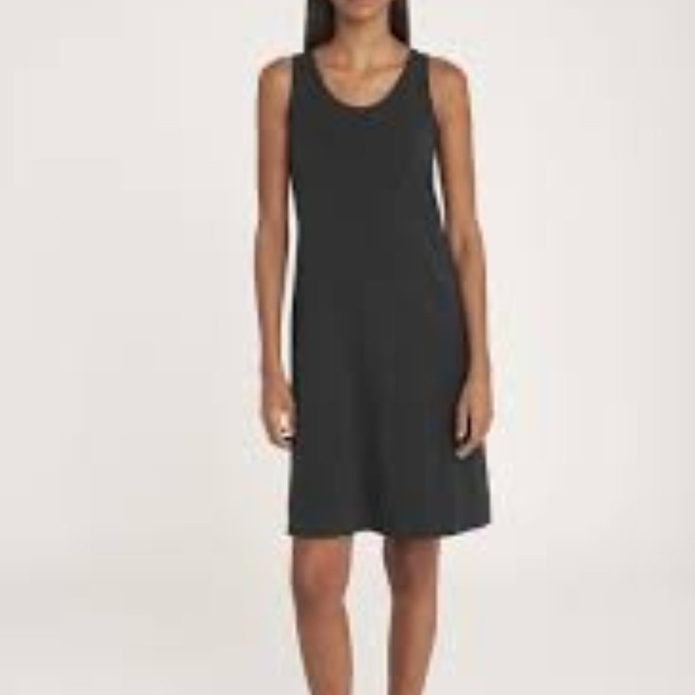 Cuyana Twisted Back Dress Medium Black